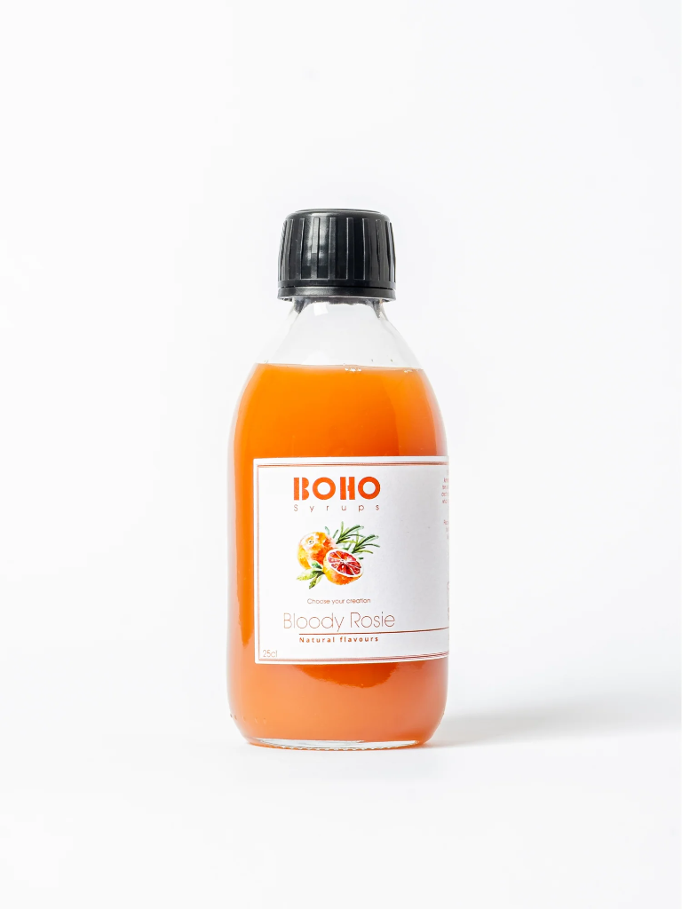 BOHO Syrups Antwerp | Bloody Rosy | Bloodorange & Rosemary | 25 cl
