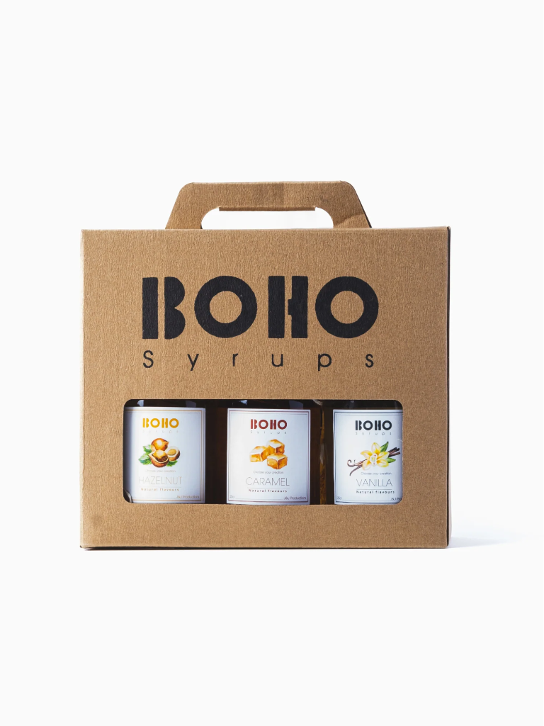 BOHO Syrups Antwerp | GIFT set | 3 x 25 cl | Ginger & Lemon + Bloodorange & Rosemary + Raspberry & Black tea