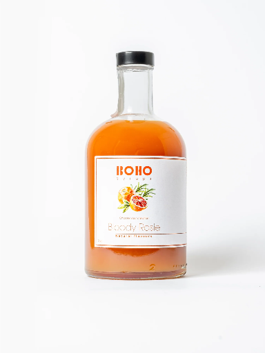 [TCS BOHO Bo Ro 70] BOHO Syrups Antwerp | Bloody Rosie | Bloodorange & Rosemary | 70 cl